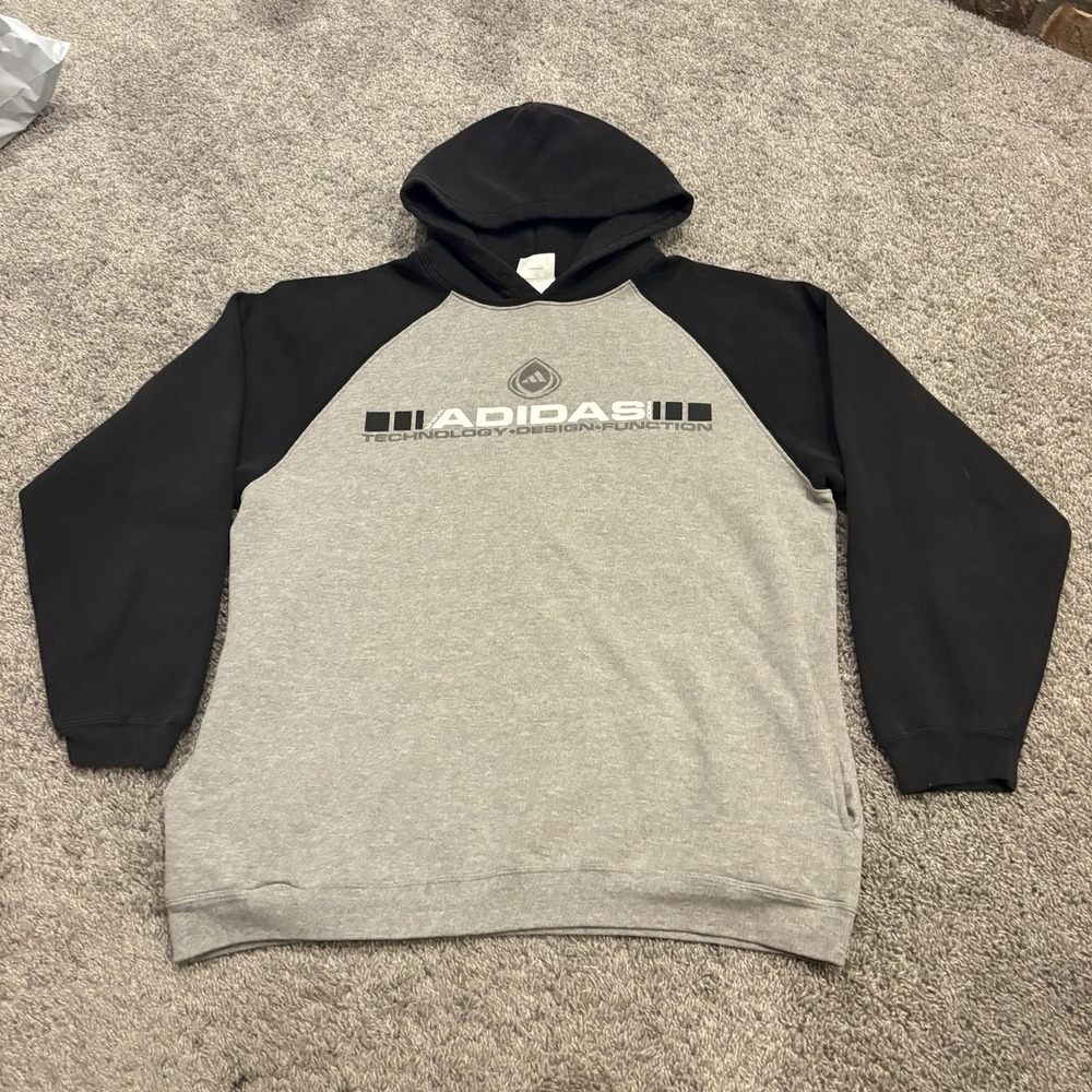 Vintage 90s Adidas . Com Technology Designs Function Rare Website Promo Hoodie